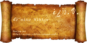 Énisz Viktor névjegykártya